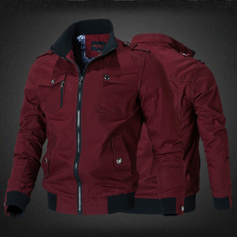 AliExpress Amazon Stand Collar Men's Washed Jacket Cotton Military Suit Outdoor Casual Jacket Trendy One Piece Dropshipping AliExpress Amazon Stand Collar Men's Washed Jacket Cotton Military Suit Outdoor Casual Jacket Trendy One Piece Dropshipping