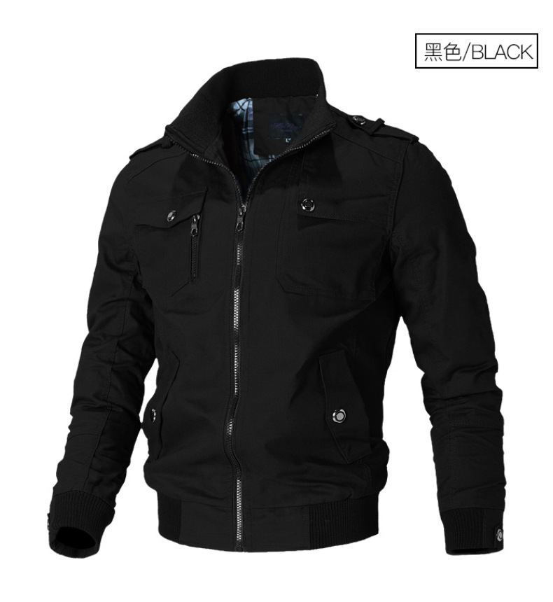 AliExpress Amazon Stand Collar Men's Washed Jacket Cotton Military Suit Outdoor Casual Jacket Trendy One Piece Dropshipping AliExpress Amazon Stand Collar Men's Washed Jacket Cotton Military Suit Outdoor Casual Jacket Trendy One Piece Dropshipping