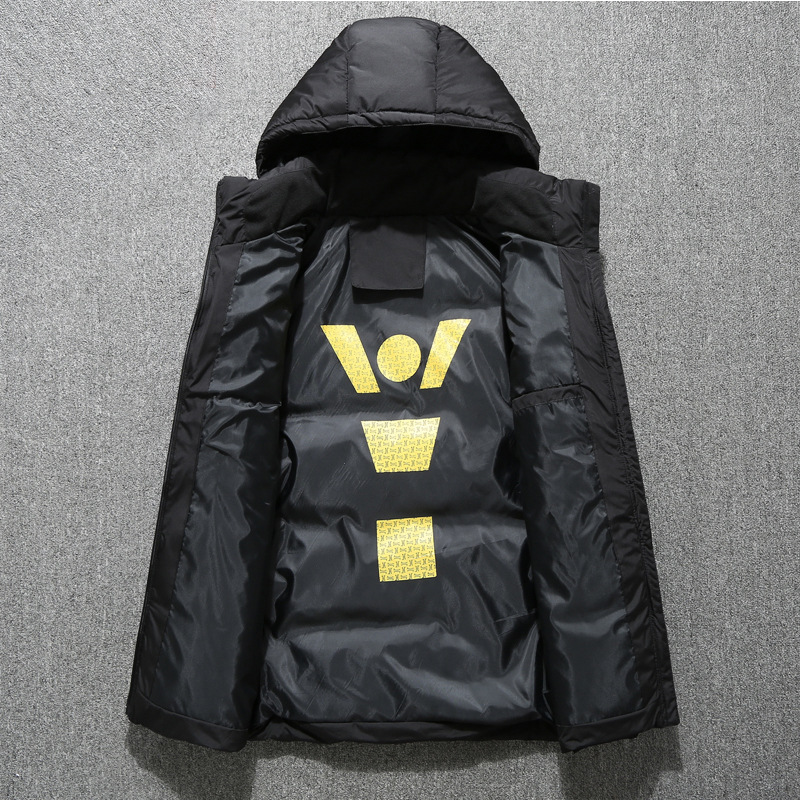 Winter Outdoor down Jacket Men&#039;s Short Thickened Duck down Fit Hooded Youth Men&#039;s down Jacket down Jacket Trendy Men&#039;s Clothing Coat
