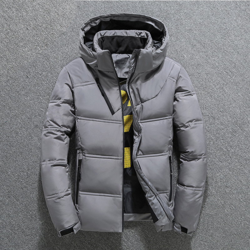Winter Outdoor down Jacket Men&#039;s Short Thickened Duck down Fit Hooded Youth Men&#039;s down Jacket down Jacket Trendy Men&#039;s Clothing Coat