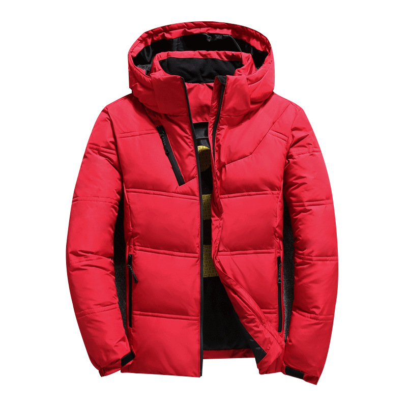 Winter Outdoor down Jacket Men&#039;s Short Thickened Duck down Fit Hooded Youth Men&#039;s down Jacket down Jacket Trendy Men&#039;s Clothing Coat