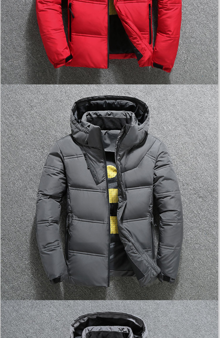 Winter Outdoor down Jacket Men's Short Thickened Duck down Fit Hooded Youth Men's down Jacket down Jacket Trendy Men's Clothing Coat Winter Outdoor down Jacket Men's Short Thickened Duck down Fit Hooded Youth Men's down Jacket down Jacket Trendy Men's Clothing Coat