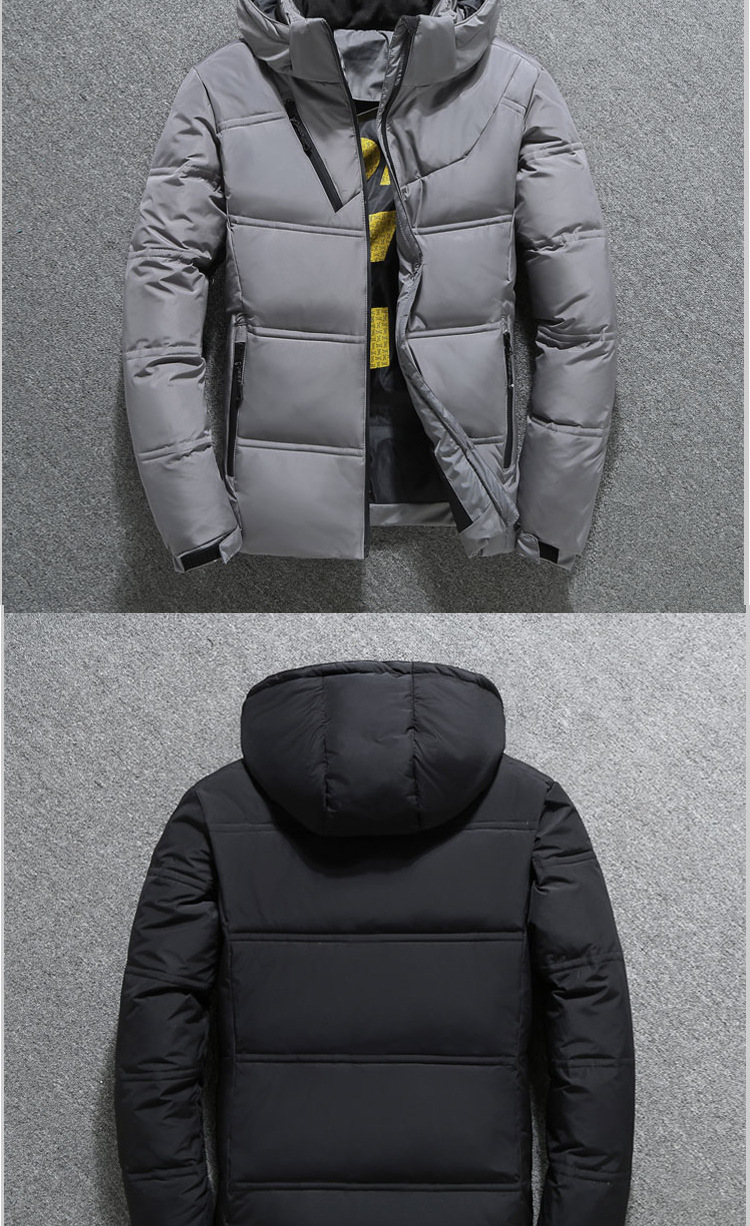 Winter Outdoor down Jacket Men's Short Thickened Duck down Fit Hooded Youth Men's down Jacket down Jacket Trendy Men's Clothing Coat Winter Outdoor down Jacket Men's Short Thickened Duck down Fit Hooded Youth Men's down Jacket down Jacket Trendy Men's Clothing Coat