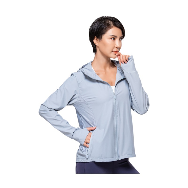2022 New Hooded Sun Protection Clothing for Women Outdoor Riding Ice Silk Sun-Protective Clothing Summer Thin UV-Proof Jacket Women