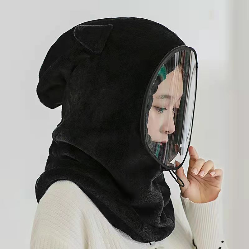 Windproof Sleeve Cap Toque Best-Seller on Douyin Autumn and Winter Scarf Integrated Hooded Cold-Proof Earmuffs Hat Factory Direct Sales Windproof Sleeve Cap Toque Best-Seller on Douyin Autumn and Winter Scarf Integrated Hooded Cold-Proof Earmuffs Hat Factory Direct Sales