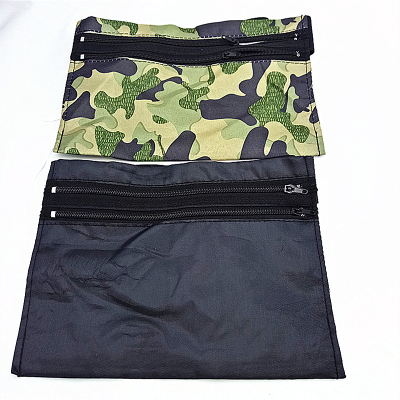 Factory Direct Sales Double Zipper Two Yuan Waist Bag Camouflage Solid Color Waist Bag Sports Men Wallet Phone Bag Factory Direct Sales Double Zipper Two Yuan Waist Bag Camouflage Solid Color Waist Bag Sports Men Wallet Phone Bag