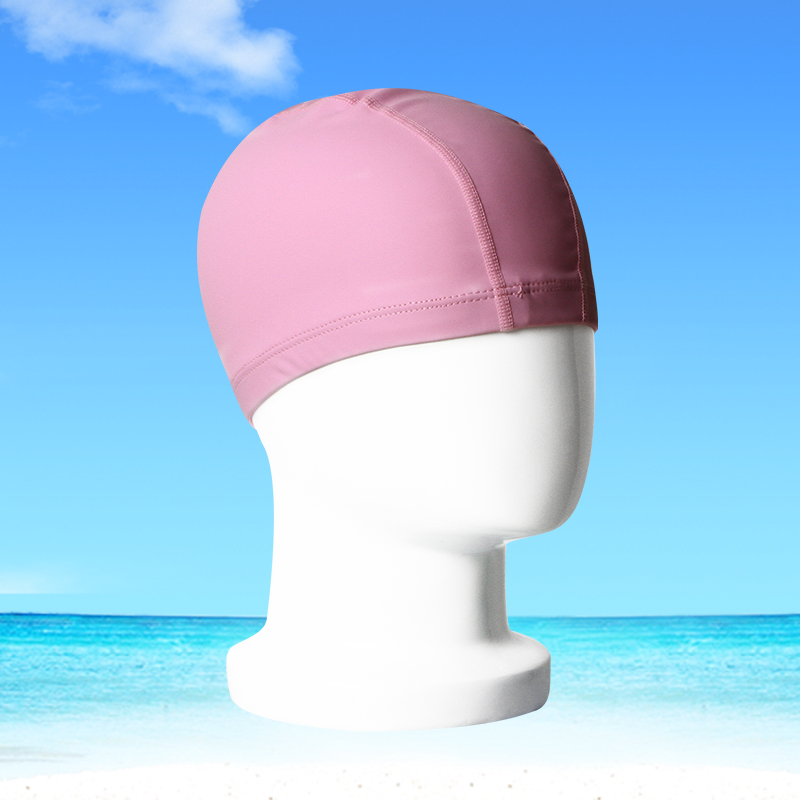 Waterproof Swimming Cap Female Male Cute Fashion Adult Swimming Cap Long Hair Ear Protectors Pu Flat Swimming Cap Large Swimming Cap
