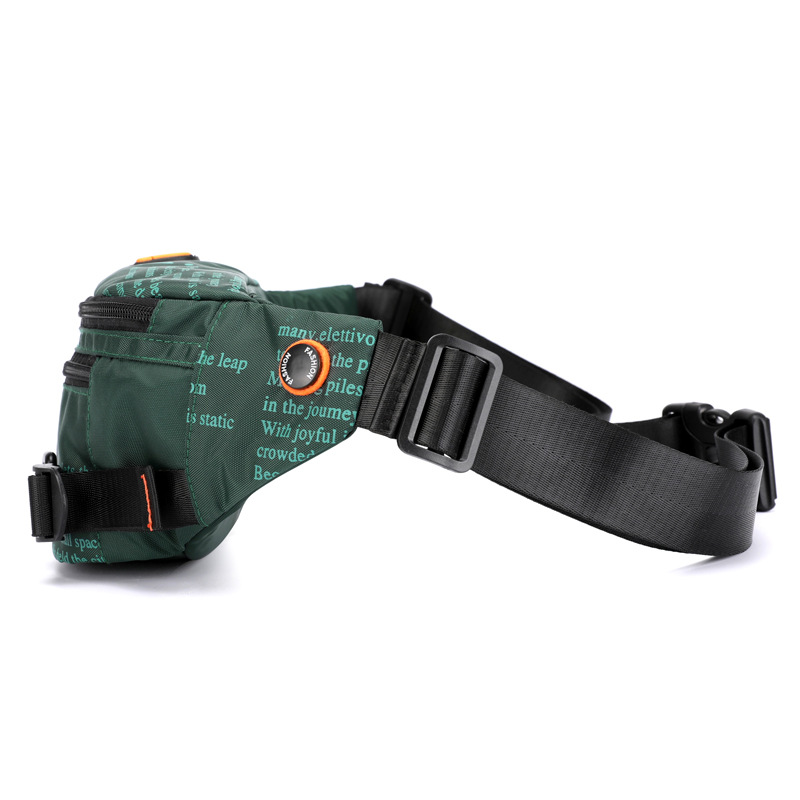 Exclusive for Cross-Border New Outdoor Men&#039;s Belt Bag Street Trendy Chest Bag Crossbody Bag Sports Running Personal Waist Bag