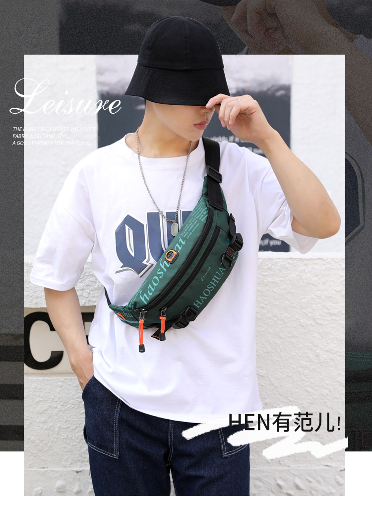 Exclusive for Cross-Border New Outdoor Men's Belt Bag Street Trendy Chest Bag Crossbody Bag Sports Running Personal Waist Bag Exclusive for Cross-Border New Outdoor Men's Belt Bag Street Trendy Chest Bag Crossbody Bag Sports Running Personal Waist Bag