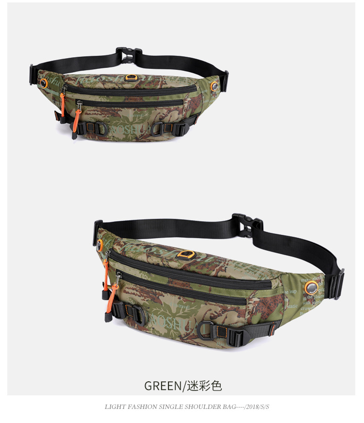 Exclusive for Cross-Border New Outdoor Men's Belt Bag Street Trendy Chest Bag Crossbody Bag Sports Running Personal Waist Bag Exclusive for Cross-Border New Outdoor Men's Belt Bag Street Trendy Chest Bag Crossbody Bag Sports Running Personal Waist Bag