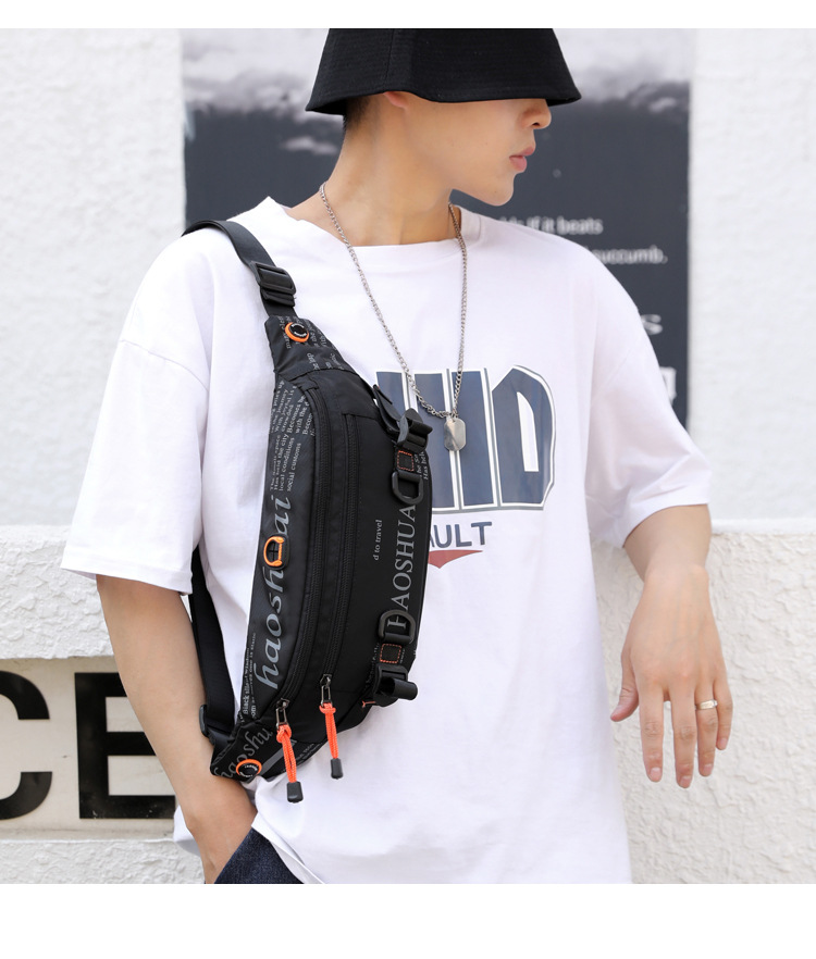 Exclusive for Cross-Border New Outdoor Men's Belt Bag Street Trendy Chest Bag Crossbody Bag Sports Running Personal Waist Bag Exclusive for Cross-Border New Outdoor Men's Belt Bag Street Trendy Chest Bag Crossbody Bag Sports Running Personal Waist Bag