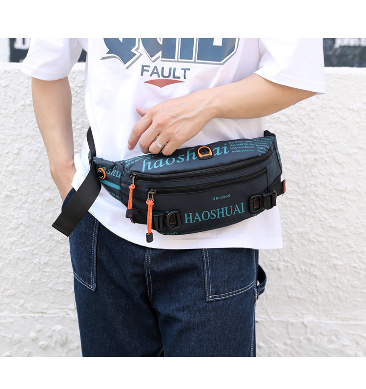 Exclusive for Cross-Border New Outdoor Men's Belt Bag Street Trendy Chest Bag Crossbody Bag Sports Running Personal Waist Bag Exclusive for Cross-Border New Outdoor Men's Belt Bag Street Trendy Chest Bag Crossbody Bag Sports Running Personal Waist Bag