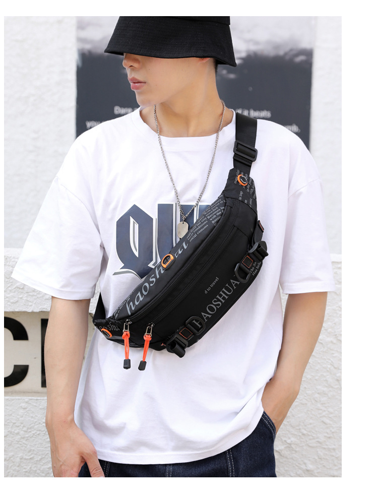 Exclusive for Cross-Border New Outdoor Men's Belt Bag Street Trendy Chest Bag Crossbody Bag Sports Running Personal Waist Bag Exclusive for Cross-Border New Outdoor Men's Belt Bag Street Trendy Chest Bag Crossbody Bag Sports Running Personal Waist Bag