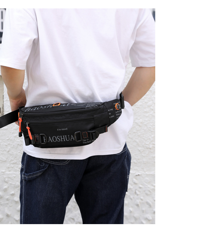 Exclusive for Cross-Border New Outdoor Men's Belt Bag Street Trendy Chest Bag Crossbody Bag Sports Running Personal Waist Bag Exclusive for Cross-Border New Outdoor Men's Belt Bag Street Trendy Chest Bag Crossbody Bag Sports Running Personal Waist Bag