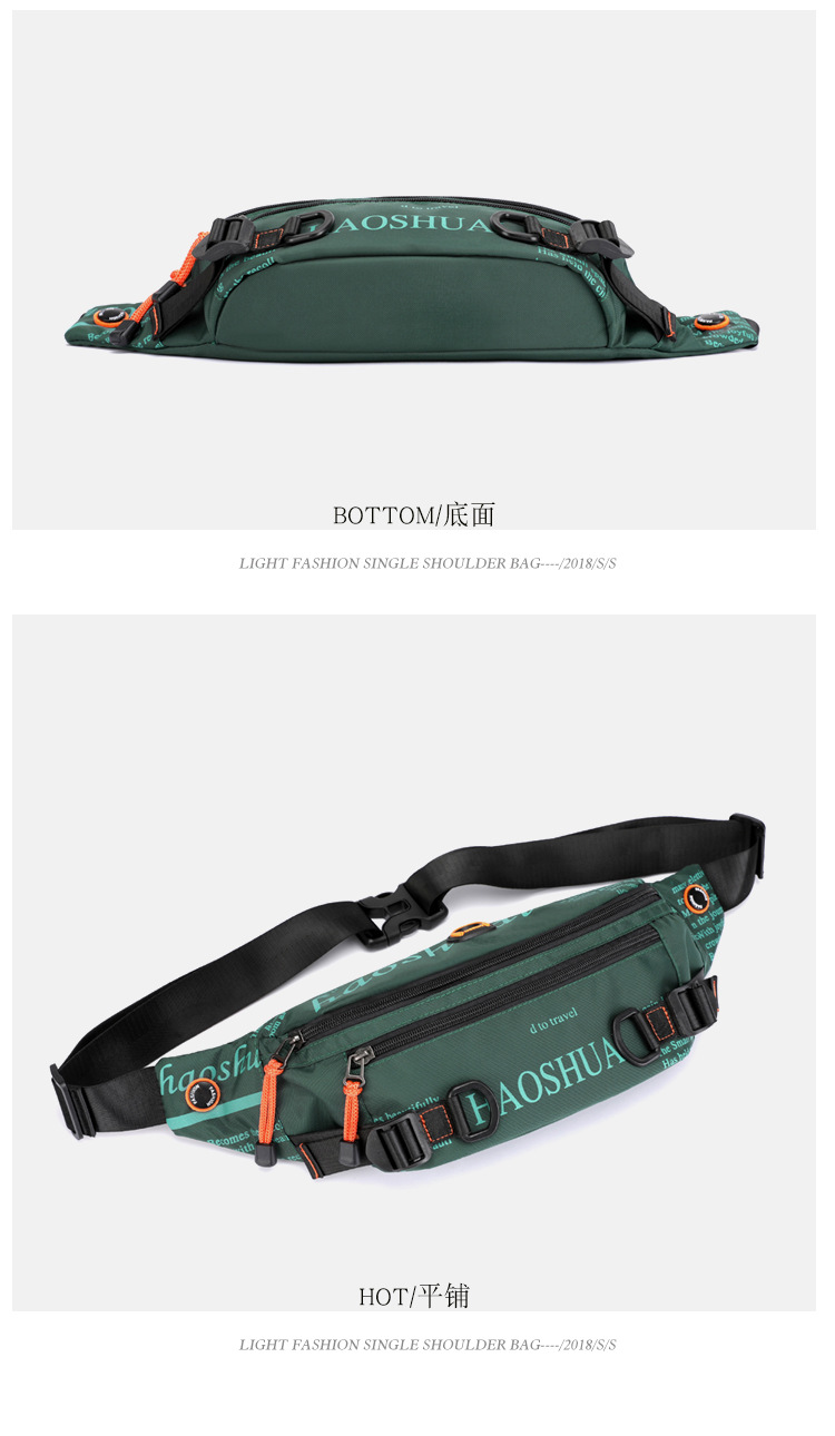 Exclusive for Cross-Border New Outdoor Men's Belt Bag Street Trendy Chest Bag Crossbody Bag Sports Running Personal Waist Bag Exclusive for Cross-Border New Outdoor Men's Belt Bag Street Trendy Chest Bag Crossbody Bag Sports Running Personal Waist Bag
