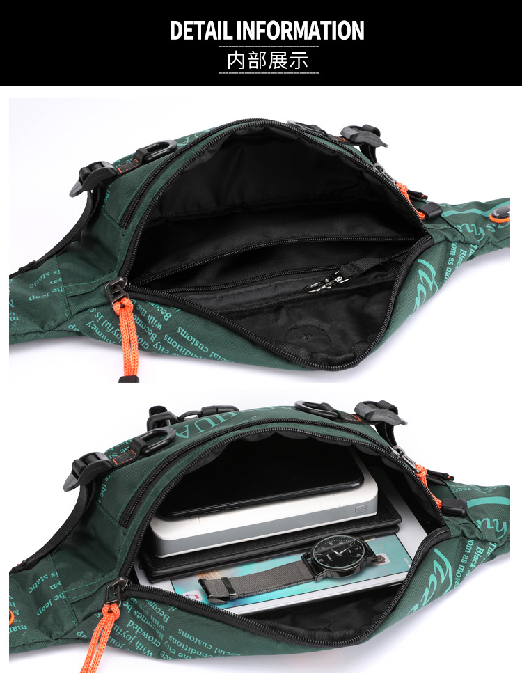 Exclusive for Cross-Border New Outdoor Men's Belt Bag Street Trendy Chest Bag Crossbody Bag Sports Running Personal Waist Bag Exclusive for Cross-Border New Outdoor Men's Belt Bag Street Trendy Chest Bag Crossbody Bag Sports Running Personal Waist Bag