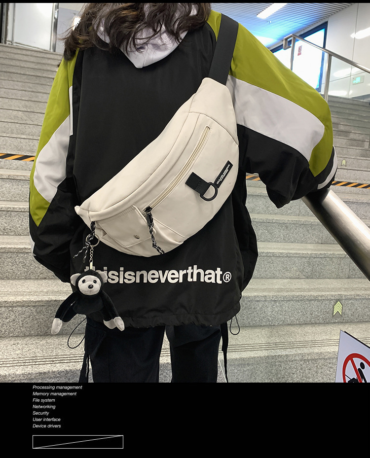 Fashion Brand Japanese Chest Bag Men's Ins Simple Shoulder Bag Waist Pack Backpack Small Shoulder Bag Women's Canvas Students' Crossbody Bag Fashion Brand Japanese Chest Bag Men's Ins Simple Shoulder Bag Waist Pack Backpack Small Shoulder Bag Women's Canvas Students' Crossbody Bag