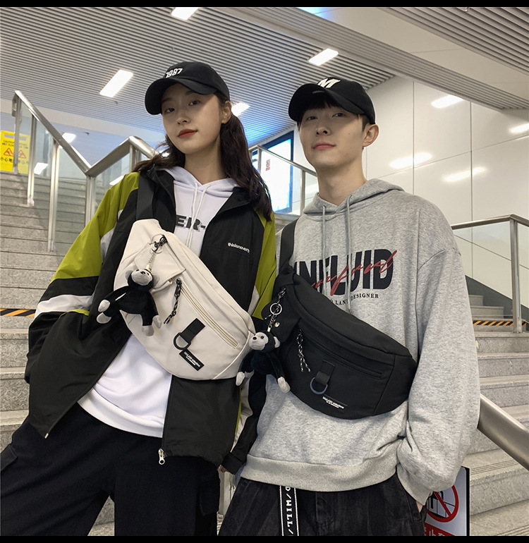Fashion Brand Japanese Chest Bag Men's Ins Simple Shoulder Bag Waist Pack Backpack Small Shoulder Bag Women's Canvas Students' Crossbody Bag Fashion Brand Japanese Chest Bag Men's Ins Simple Shoulder Bag Waist Pack Backpack Small Shoulder Bag Women's Canvas Students' Crossbody Bag