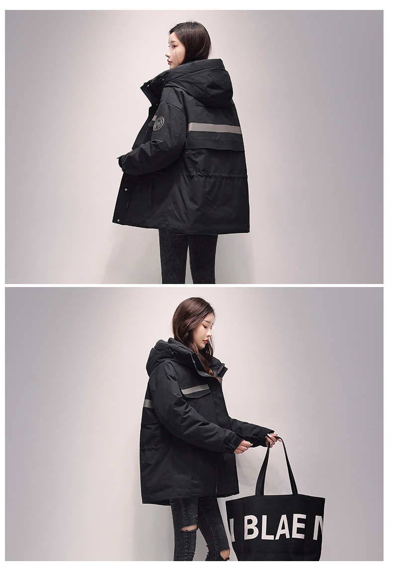 2021 Winter New Yaya down Jacket Women's Mid-Length Hooded Fashion Color Contrast Outdoor Work Clothes Ski Jacket 2021 Winter New Yaya down Jacket Women's Mid-Length Hooded Fashion Color Contrast Outdoor Work Clothes Ski Jacket