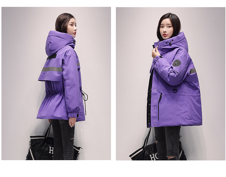 2021 Winter New Yaya down Jacket Women's Mid-Length Hooded Fashion Color Contrast Outdoor Work Clothes Ski Jacket 2021 Winter New Yaya down Jacket Women's Mid-Length Hooded Fashion Color Contrast Outdoor Work Clothes Ski Jacket