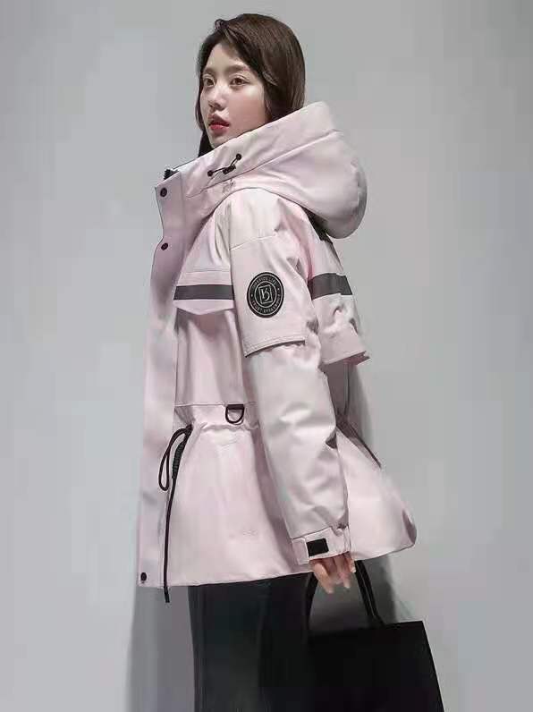 2021 Winter New Yaya down Jacket Women's Mid-Length Hooded Fashion Color Contrast Outdoor Work Clothes Ski Jacket 2021 Winter New Yaya down Jacket Women's Mid-Length Hooded Fashion Color Contrast Outdoor Work Clothes Ski Jacket