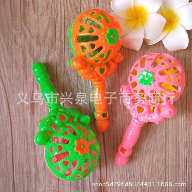 Large Bell Bola Stick Toys for Children and Infants with Whistle Rattle One Yuan Store Stall Supply