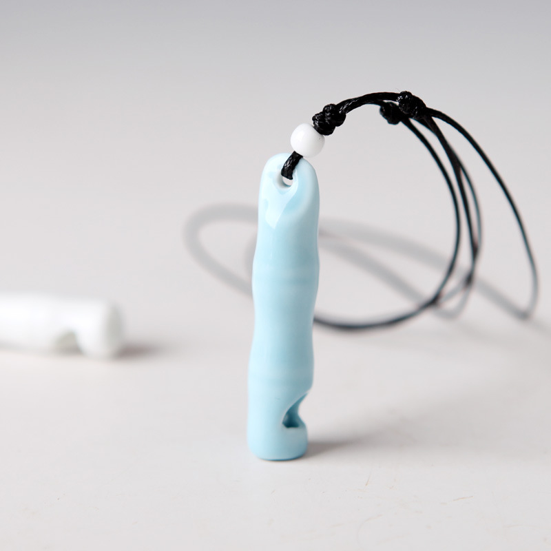 Jingdezhen Handmade Whistle Necklace Bone Whistle Small Pendant Ceramic Jewelry Sweater Chain Necklace Stall Supply Jingdezhen Handmade Whistle Necklace Bone Whistle Small Pendant Ceramic Jewelry Sweater Chain Necklace Stall Supply