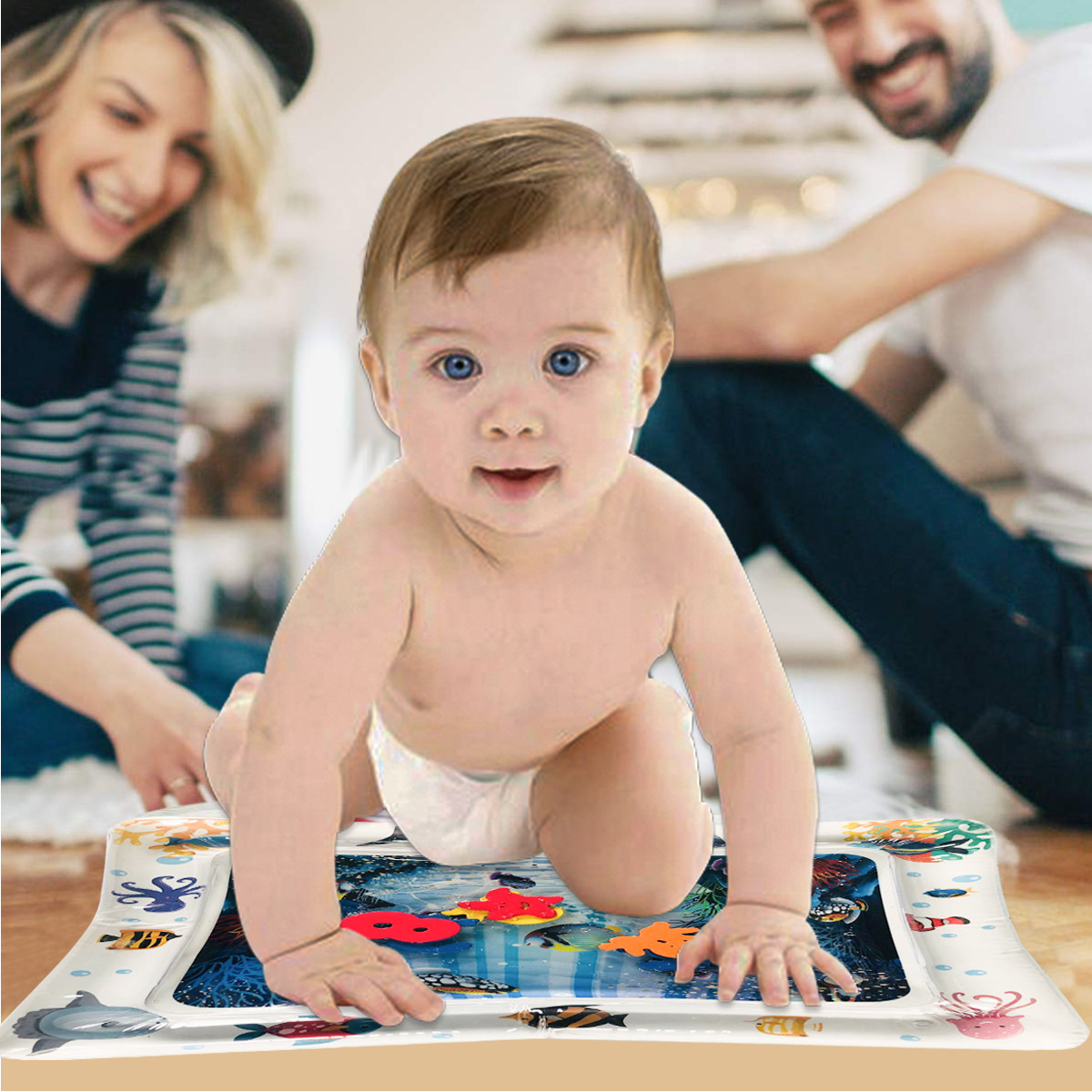 PVC environmental water pad Baby inflatable water pad baby water pad baby water pad summer clap pad baby water pad children&#039;s toys