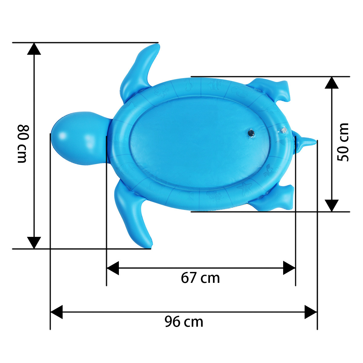Factory Direct Sales PVC Slapped Pad Water Play Mat Inflatable Baby Water Mat Play Cushion Turtle Baby Learning Mat Factory Direct Sales PVC Slapped Pad Water Play Mat Inflatable Baby Water Mat Play Cushion Turtle Baby Learning Mat