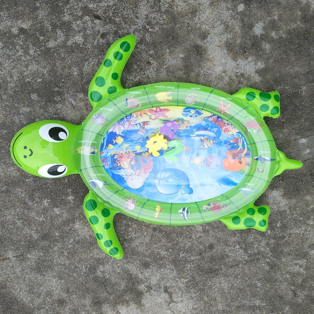 Factory Direct Sales PVC Slapped Pad Water Play Mat Inflatable Baby Water Mat Play Cushion Turtle Baby Learning Mat Factory Direct Sales PVC Slapped Pad Water Play Mat Inflatable Baby Water Mat Play Cushion Turtle Baby Learning Mat