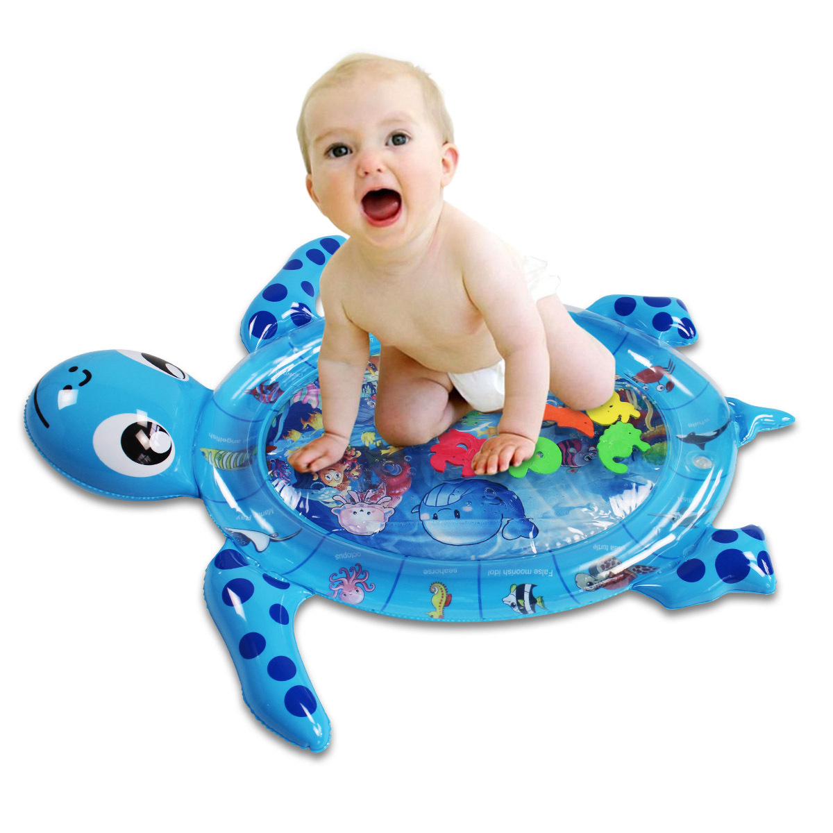 Factory Direct Sales PVC Slapped Pad Water Play Mat Inflatable Baby Water Mat Play Cushion Turtle Baby Learning Mat Factory Direct Sales PVC Slapped Pad Water Play Mat Inflatable Baby Water Mat Play Cushion Turtle Baby Learning Mat
