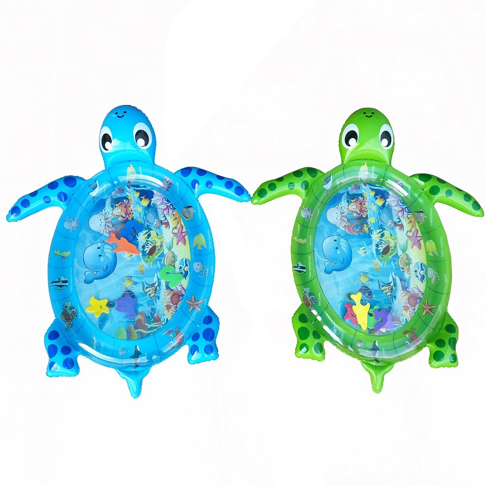 Factory Direct Sales PVC Slapped Pad Water Play Mat Inflatable Baby Water Mat Play Cushion Turtle Baby Learning Mat Factory Direct Sales PVC Slapped Pad Water Play Mat Inflatable Baby Water Mat Play Cushion Turtle Baby Learning Mat