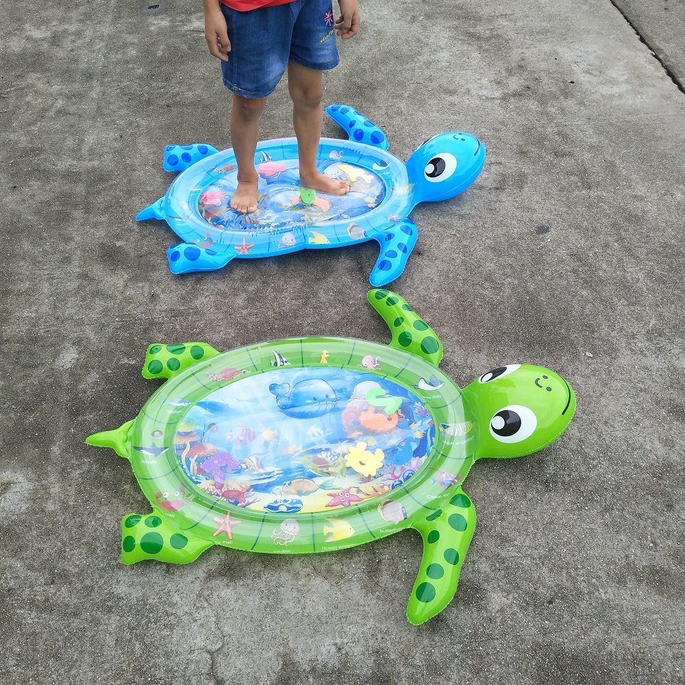 Factory Direct Sales PVC Slapped Pad Water Play Mat Inflatable Baby Water Mat Play Cushion Turtle Baby Learning Mat Factory Direct Sales PVC Slapped Pad Water Play Mat Inflatable Baby Water Mat Play Cushion Turtle Baby Learning Mat