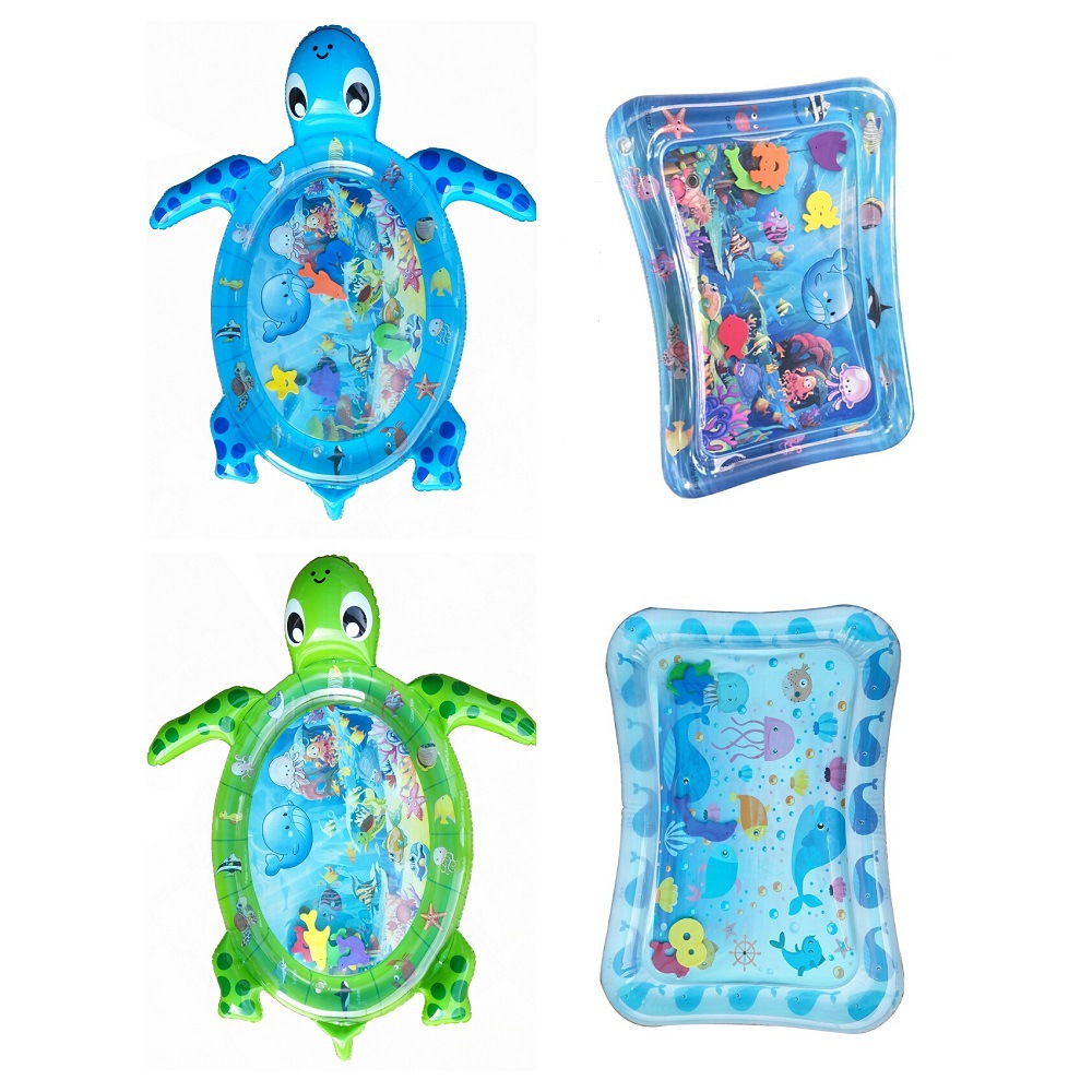 Factory Direct Sales PVC Slapped Pad Water Play Mat Inflatable Baby Water Mat Play Cushion Turtle Baby Learning Mat Factory Direct Sales PVC Slapped Pad Water Play Mat Inflatable Baby Water Mat Play Cushion Turtle Baby Learning Mat