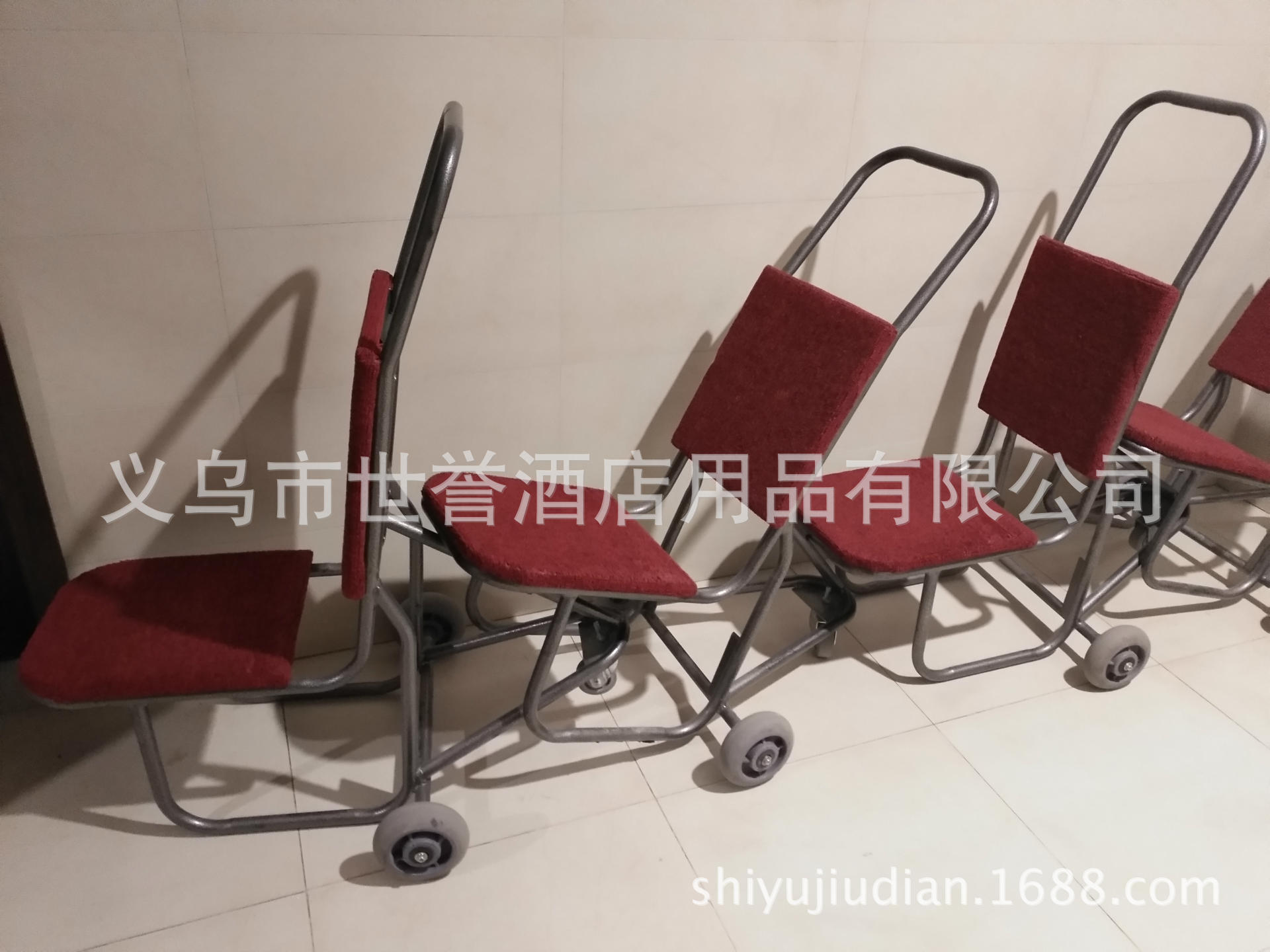 Wenzhou Banquet Center Chair Carrier Hotel Banquet Hall Chair-Type Cart Conference Folding Chair Transport Vehicle