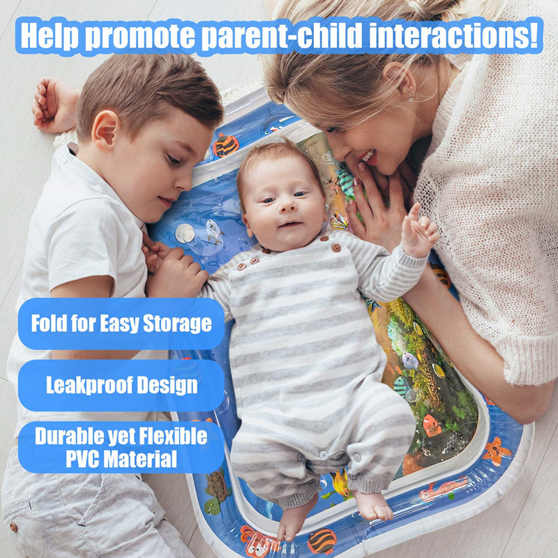 Factory Direct Sales Tummy Time Inflatable Baby Mat Toddlers Fun Activity Water Play Mat Baby Slapped Pad Slapped Mat Factory Direct Sales Tummy Time Inflatable Baby Mat Toddlers Fun Activity Water Play Mat Baby Slapped Pad Slapped Mat