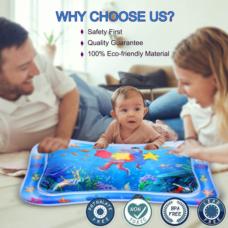 Factory Direct Sales Tummy Time Inflatable Baby Mat Toddlers Fun Activity Water Play Mat Baby Slapped Pad Slapped Mat Factory Direct Sales Tummy Time Inflatable Baby Mat Toddlers Fun Activity Water Play Mat Baby Slapped Pad Slapped Mat