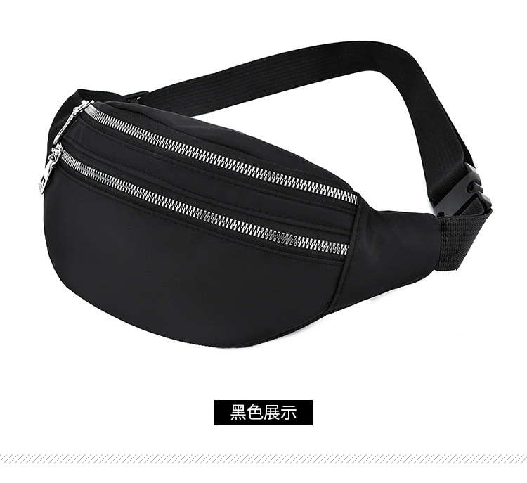 2020 New Cross-Border Hot Selling Sports Waist Bag Waterproof Phone Bag Korean Fashion Waist Bag Large Capacity Waist Bag