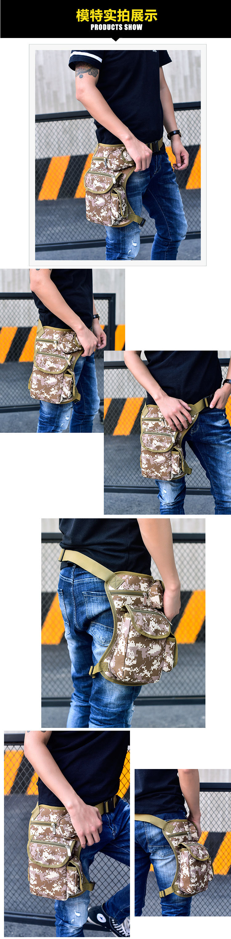 Riding Canvas Waist Leg Bag Outdoor Tactical Multi-Function Leg Bag Men's Bag Casual Sports Waist Pack Fishing Bag Riding Canvas Waist Leg Bag Outdoor Tactical Multi-Function Leg Bag Men's Bag Casual Sports Waist Pack Fishing Bag