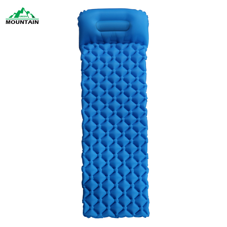 TPU Outdoor Inflatable Cushion Portable TPU Inflatable Mattress Camping Moisture Proof Pad Picnic Mat Diamond Mat