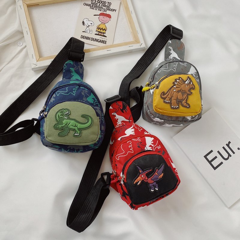 Children&#039;s Popular Messenger Bag Fashionable Stylish Waist Bag Boys and Girls Handsome Dinosaur Shoulder Bag Baby Cute Chest Bag