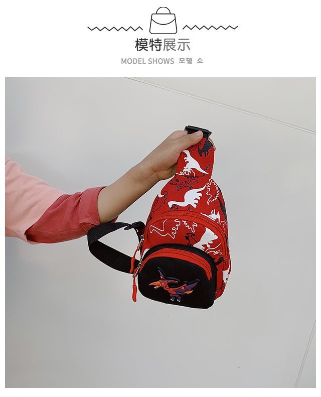 Children's Popular Messenger Bag Fashionable Stylish Waist Bag Boys and Girls Handsome Dinosaur Shoulder Bag Baby Cute Chest Bag Children's Popular Messenger Bag Fashionable Stylish Waist Bag Boys and Girls Handsome Dinosaur Shoulder Bag Baby Cute Chest Bag