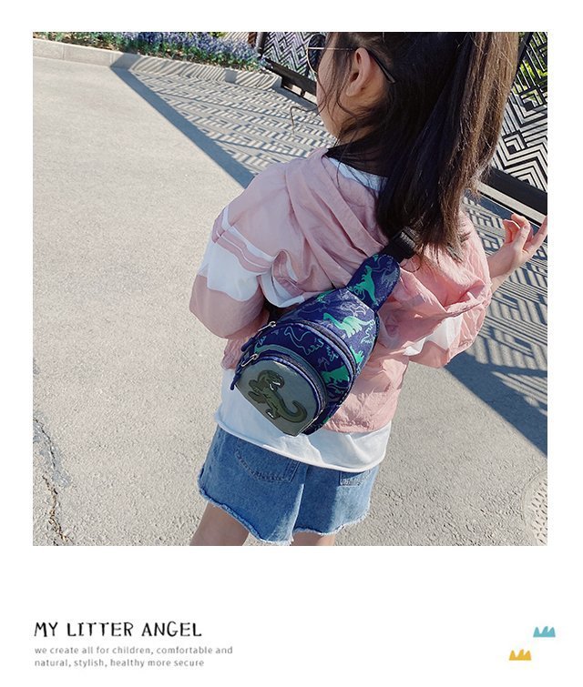 Children's Popular Messenger Bag Fashionable Stylish Waist Bag Boys and Girls Handsome Dinosaur Shoulder Bag Baby Cute Chest Bag Children's Popular Messenger Bag Fashionable Stylish Waist Bag Boys and Girls Handsome Dinosaur Shoulder Bag Baby Cute Chest Bag