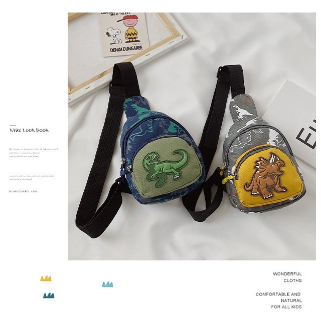 Children's Popular Messenger Bag Fashionable Stylish Waist Bag Boys and Girls Handsome Dinosaur Shoulder Bag Baby Cute Chest Bag Children's Popular Messenger Bag Fashionable Stylish Waist Bag Boys and Girls Handsome Dinosaur Shoulder Bag Baby Cute Chest Bag