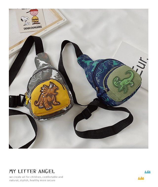 Children's Popular Messenger Bag Fashionable Stylish Waist Bag Boys and Girls Handsome Dinosaur Shoulder Bag Baby Cute Chest Bag Children's Popular Messenger Bag Fashionable Stylish Waist Bag Boys and Girls Handsome Dinosaur Shoulder Bag Baby Cute Chest Bag