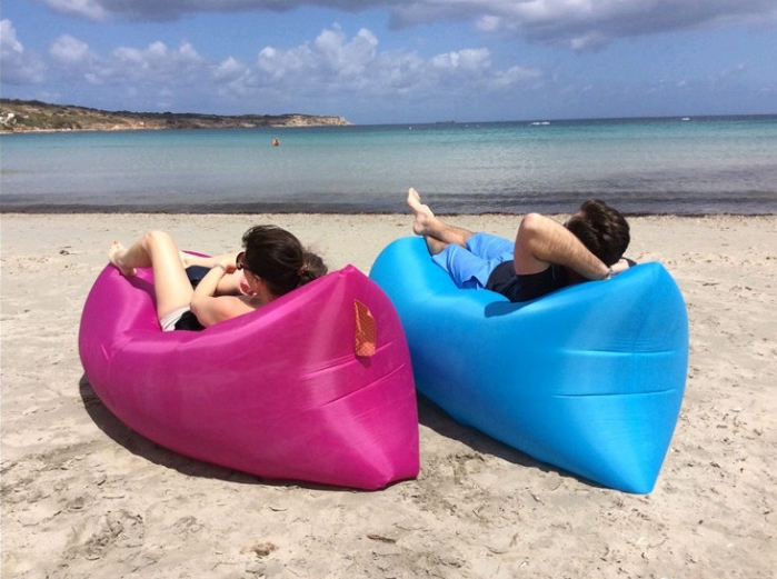 Inflatable sofa 90D Oxford outdoor sofa bed inflatable lido bed beach lido sleeping bag air sofa