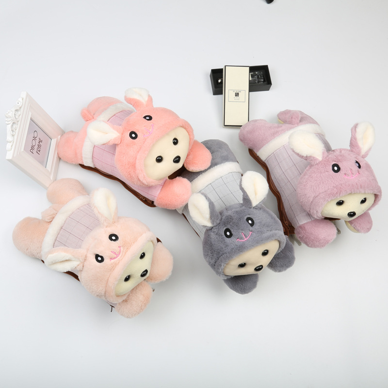 New Cartoon Plush Hot Water Bag Safe and Explosion Protective Double Plug Electric Warming Warm Waist Warm Feet Charging Hand Warmer Factory Direct Sales New Cartoon Plush Hot Water Bag Safe and Explosion Protective Double Plug Electric Warming Warm Waist Warm Feet Charging Hand Warmer Factory Direct Sales
