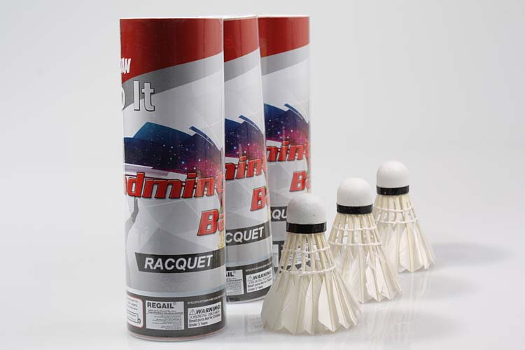 Duck curved hair badminton training with recycled wooden ball head 803-5 Duck curved hair badminton training with recycled wooden ball head 803-5