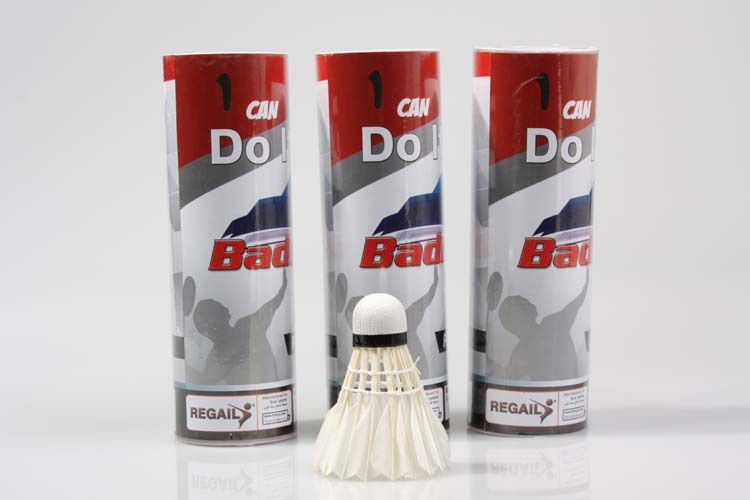 Duck curved hair badminton training with recycled wooden ball head 803-5 Duck curved hair badminton training with recycled wooden ball head 803-5
