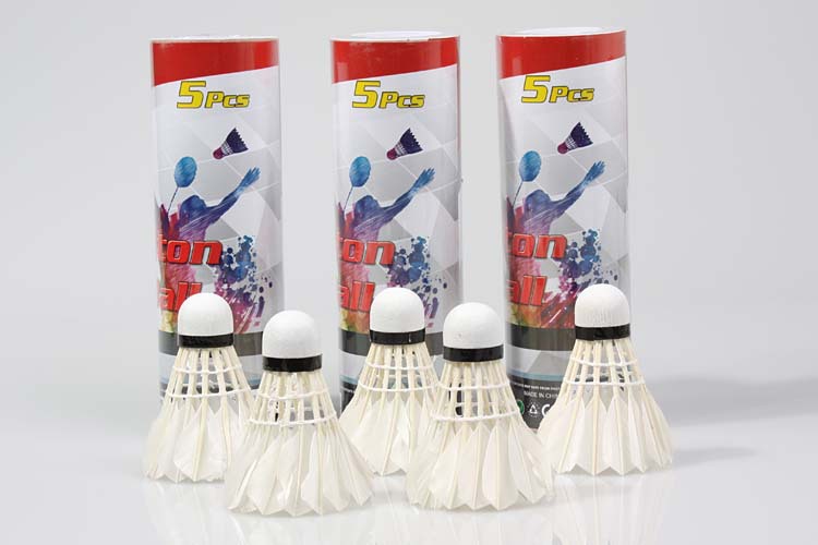 Duck curved hair badminton training with recycled wooden ball head 803-5 Duck curved hair badminton training with recycled wooden ball head 803-5